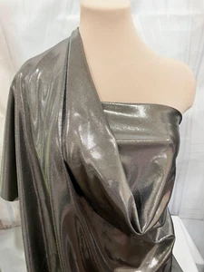 MYSTIQUE GUNMETAL/GUNMETAL  STRETCH  FABRIC. 58 ",  BTY ,COSPLAY, COSTUMES,4 WAY - Picture 1 of 3
