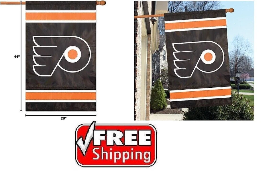 Philadelphia Flyers NHL Licenciado 28" x 44" Bandera Premium, NUEVO ENVÍO GRATIS Foto 1 de 1