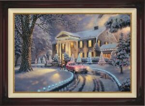 Thomas Kinkade ~ Graceland Christmas 18 X 27 ~ Display Model