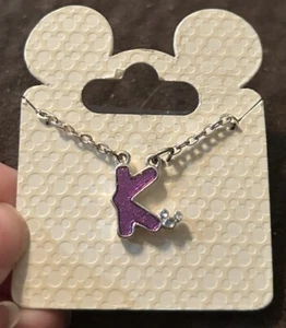 Disney Initial K Mickey Mouse Necklace - Picture 1 of 2