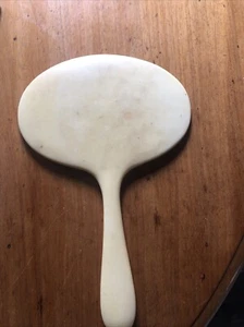 Vintage Art Deco Hand Held Celluloid Bakelite No Glass Mirror Oval Large - Picture 1 of 3