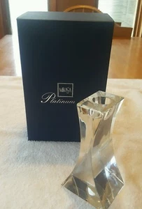 Mikasa Platinum 6" Lead Crystal Candleholder Prism Slovenia Spectrum XY 398/550 - Picture 1 of 4