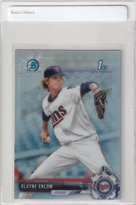 2017 BOWMAN CHROME 1ST RC REFRACTORS BLAYNE ENLOW MINNESOTA TWINS DRAFT S2214 - Image 1 of 2