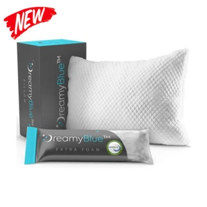 Premium Pillow Bed Washable Cover Sleeping Stomach Sleepers Shredded Memory New - Picture 1 of 6