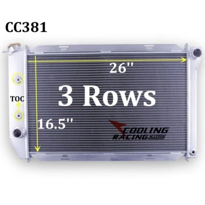 For Mercury Monterey / Marquis / Montego /Cougar 5.8L 7.0L Aluminum Radiator Foto 1 de 4