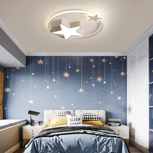 Kinderzimmer Deckenlampe Stern Dimmbar Deckenleuchte Schlafzimmer mit Fernbedien - Bild 1 von 5