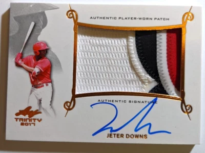 2017 LEAF TRINITY PATCH AUTO JETER DOWNS (K) - Image 1 of 2