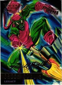 1995 FLEER ULTRA SPIDER-MAN MARVEL GOLD FOIL SIGNATURE SERIES #79 GREEN GOBLIN - Picture 1 of 2
