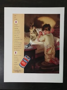 Vintage 1936 Eveready Battery Boy Praying with Dog Original Full Page Color Ad - Picture 1 of 1
