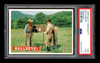 1956 Topps Davy Crockett Orange Back #35 Bullseye! PSA 7 - Image 1 of 2