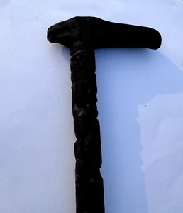 Bastón tallado a mano, bastón de cocodrilo para movilidad, autodefensa y estilo - Imagen 1 de 7