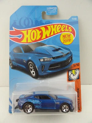 2019 Hot Wheels Muscle Mania #5 ‘18 COPO Camaro (Blue) - Image 1 of 4