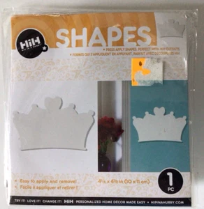 New Hip in Hurry REMOVEABLE PVC SHAPES ** Heart CROWN 4.25 x 4.25 HIH2014 - Picture 1 of 3