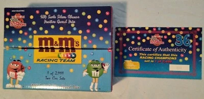 1999 Racing Champions 2-Car Set 1:24 #36 Ernie Irvan M&M's w/ 24K Gold Car /2499 - Image 1 of 4