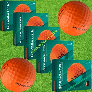 Maxfli 2025 StraightFli Matte Orange Golf Balls Combo Pack of- (12 to 72 Pcs) - Picture 1 of 13