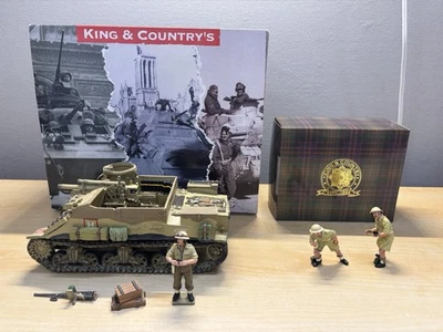 RETIRED King & Country EA058 British M7 Priest WITH EA061 Add On Crew Set MINT - Image 1 of 4