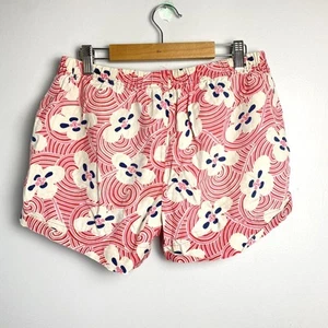 Boden Floral Shorts Pink Swirl Patterned Bottoms Sz 4 - Picture 1 of 3