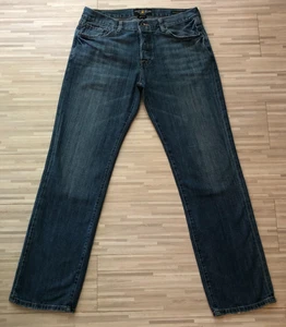 Lucky Brand, 221 Original Straight, Men's Jeans, 34x32, Medium Wash, Button Fly - Picture 1 of 9