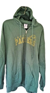 Green Bay Packers Hoodie 2XL Full Zip Sweatshirt NFL Grün - Bild 1 von 12