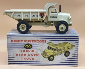 Dinky Supertoys 965 Euclid Dump Truck Rear Tipper in Original Box Meccano Vintag - Picture 1 of 16