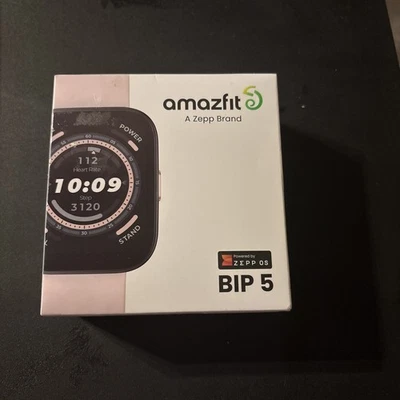 Amazfit Bip 5 Smartwatch and Fitness Tracker | Pastel Pink | Open Box - Image 1 of 4