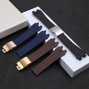 26mm For Ulysse Nardin El Toro Executive Silicone Rubber Watch Band Strap - Picture 1 of 18