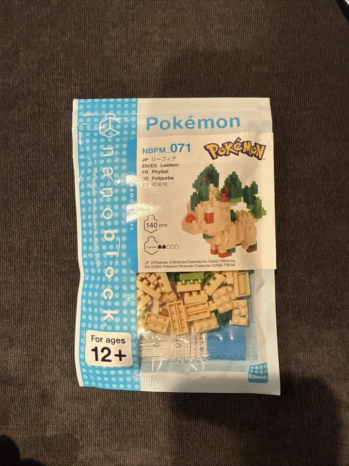 Pokemon Leafeon Eeveelution Nanoblock! 140 peças! Ótimo presente! - Imagem 1 de 1