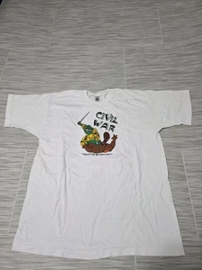 VTG 90s Oregon Ducks OSU Beavers Civil War Single Stitch T-Shirt USA Mens XL - Picture 1 of 6