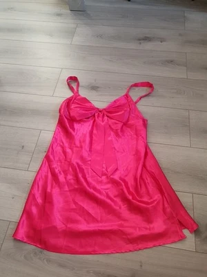 BNWT Vintage La Senza Pink Satin Big Bow Chemise Size 16 - Image 1 of 4