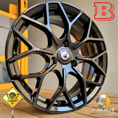 ✅KIT 4 Cerchi In Lega 16 + 17 BRABUS Compatibili con Smart 1 2 3 Fortwo 450 451 - Immagine 1 di 4