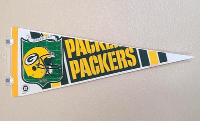 Banderín WinCraft NFL fútbol americano tamaño completo 30"x12" vintage de los 90 Green Bay Packers Foto 1 de 4