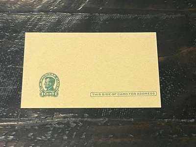 Oddball Philately - US POSTAL CARD SC# UX28 MISCUT LINCOLN 1 CENT 1917 (5" x 3") - Image 1 of 4