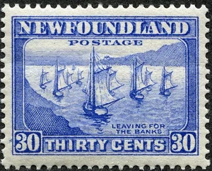 Neufundland 1932 Fischereiflotte verlässt Banken postfrisch (SC# 198) - Bild 1 von 1