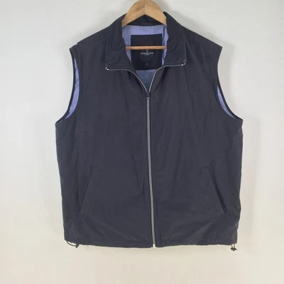 London Fog мужской жилет размер XL черный без рукавов молнии воротник 119460 - Изображение 1 из 4