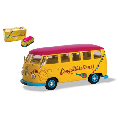 VW T1 MINIBUS CONGRATULATION 1961 1:43 Corgi Auto Stradali Modellino Nuovo - Immagine 1 di 3