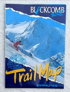 RAR! Vintage NEU Skiführer 1994/1995 Blackcomb Whistler Kanada Pistenplan - Bild 1 von 2