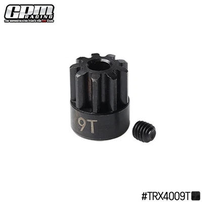 GPM Steel 9T Pinion Gear For TRAXXAS 1/10 TRX4 Defender TRX6 Mercedes Benz - Image 1 of 2