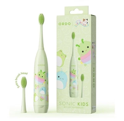 ORDO Squishmallows Cepillo de Dientes, Batería Sónica Cepillo de Dientes para Niños Rutabaga Verde Foto 1 de 4