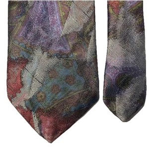 "Corbata Oscar De La Renta Studio para hombre multicolor abstracta de colección microfibra 3,75x60""" - Imagen 1 de 8