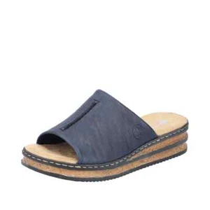 Rieker 62905-14 Slide para mujer - azul marino - talla 38 - Imagen 1 de 5