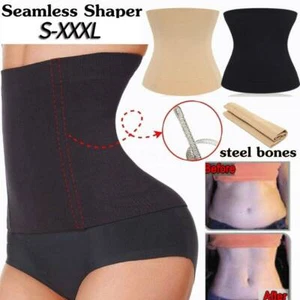 US Women Postpartum Recovery Girdle Tummy Tuck Waist Trainer Body Shaper Corset - Picture 1 of 24