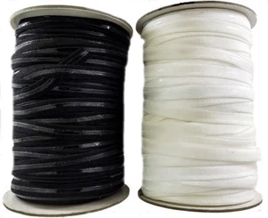 Silicone Elastic 12 mm Black & White - Picture 1 of 1