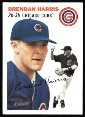 2003 Topps Heritage Brendan Harris Rookie #202 Chicago Cubs - Image 1 of 2