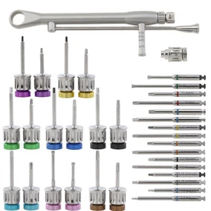 Controlador de implante dental hexagonal 1.2 Nobel Straumann llave dinamométrica adaptador de pestillo manual - Imagen 1 de 41