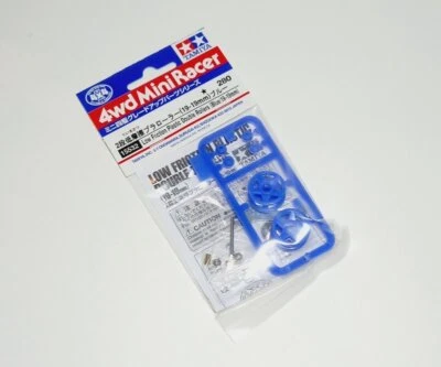 TAMIYA Mini 4WD Model Low Friction Double Roller (Blue/19-19mm) 15532 - Image 1 of 2
