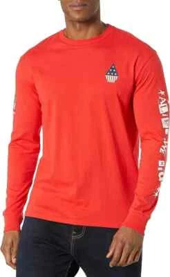 Volcom Men's Usst Stone Long Sleeve Tee Color Usst Red Size XL Style G3602201 - Image 1 of 2