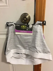 BRAND NEW GIRL'S SIZE XXL ATHLETIC WORKS 2 PACK SPORTS BRAS BAND SIZE 38 - Picture 1 of 8