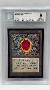 MTG Magic the Gathering CE Collectors Edition Mox Ruby BGS 9 MINT