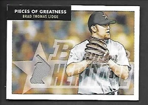 BRAD LIDGE   2007 BOWMAN HERITAGE  PIECES OF GREATNESS #PG-BL  FREE COMBINED S/H - Picture 1 of 1