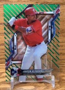 AARON ALTHERR 2018 Topps High Tek Green Parallel #'d /99 New York METS Prospect - Picture 1 of 3